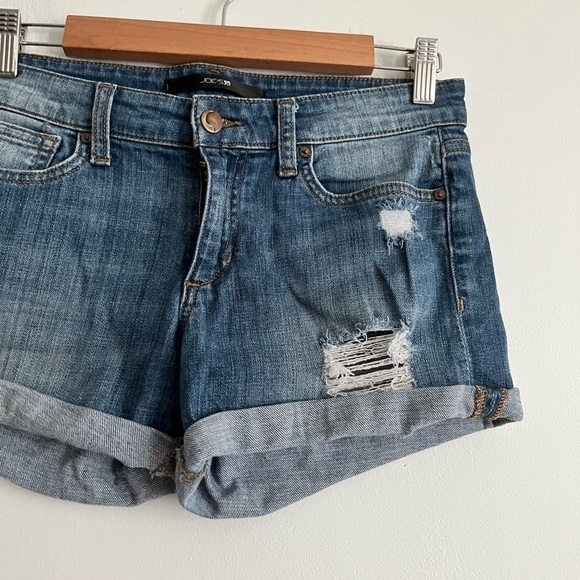 Joe’s Marylee Distressed Cuffed Denim Shorts - Picture 4 of 10